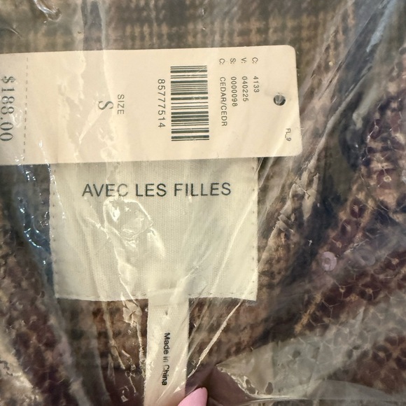 Avec les Filles plaid sequin coat - Picture 9 of 10